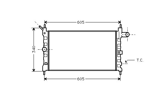Radiateur, refroidissement du moteur 37002022 International Radiators