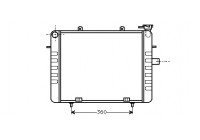 Radiateur, refroidissement du moteur 37002036 International Radiators