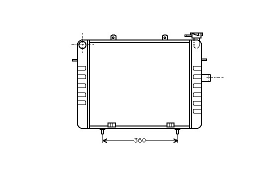 Radiateur, refroidissement du moteur 37002036 International Radiators