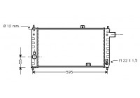 Radiateur, refroidissement du moteur 37002050 International Radiators