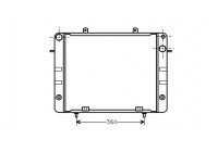 Radiateur, refroidissement du moteur 37002056 International Radiators