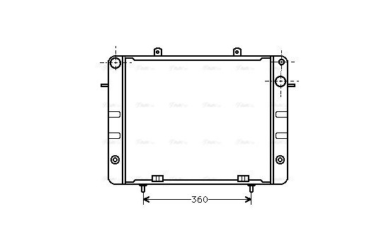 Radiateur, refroidissement du moteur 37002056 International Radiators, Image 2