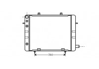 Radiateur, refroidissement du moteur 37002058 International Radiators