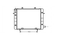 Radiateur, refroidissement du moteur 37002059 International Radiators