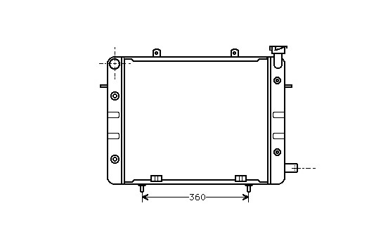 Radiateur, refroidissement du moteur 37002061 International Radiators