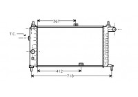 Radiateur, refroidissement du moteur 37002064 International Radiators