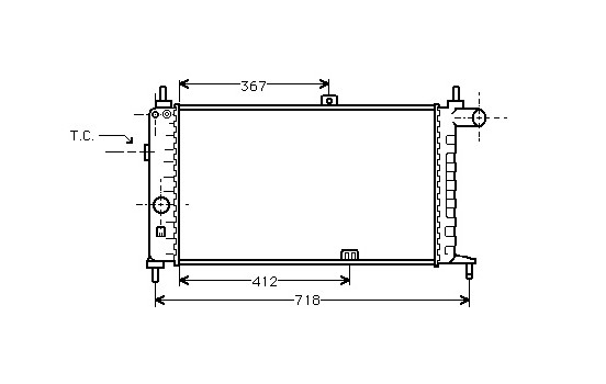 Radiateur, refroidissement du moteur 37002064 International Radiators