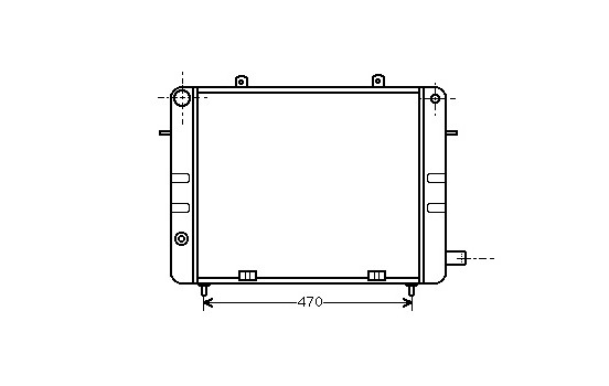 Radiateur, refroidissement du moteur 37002073 International Radiators