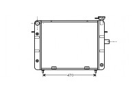 Radiateur, refroidissement du moteur 37002078 International Radiators