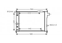 Radiateur, refroidissement du moteur 37002128 International Radiators