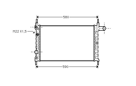 Radiateur, refroidissement du moteur 37002150 International Radiators