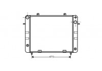 Radiateur, refroidissement du moteur 37002152 International Radiators