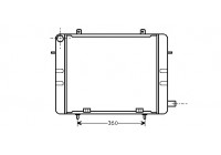 Radiateur, refroidissement du moteur 37002155 International Radiators