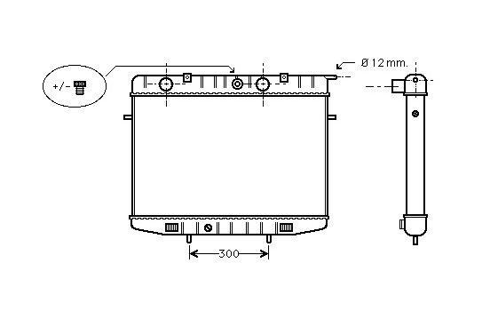 Radiateur, refroidissement du moteur 37002175 International Radiators
