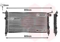 Radiateur, refroidissement du moteur 37002183 International Radiators