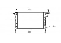 Radiateur, refroidissement du moteur 37002184 International Radiators