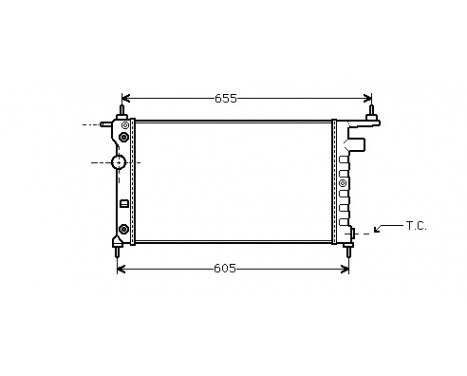 Radiateur, refroidissement du moteur 37002184 International Radiators