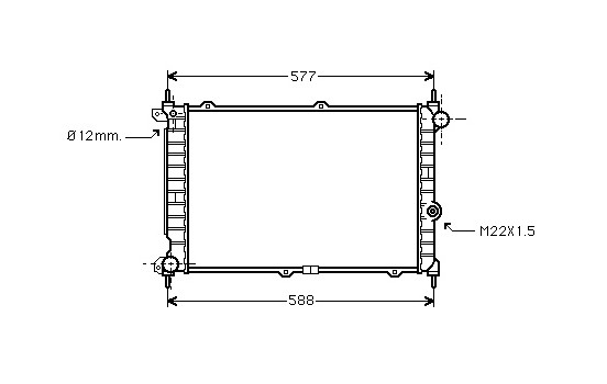 Radiateur, refroidissement du moteur 37002207 International Radiators