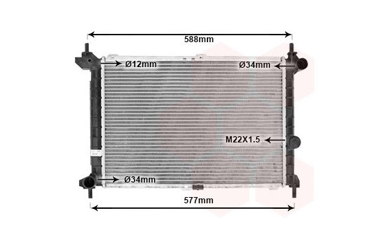 Radiateur, refroidissement du moteur 37002207 International Radiators, Image 2