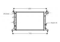 Radiateur, refroidissement du moteur 37002219 International Radiators