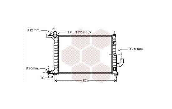 Radiateur, refroidissement du moteur 37002221 International Radiators, Image 2