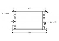 Radiateur, refroidissement du moteur 37002242 International Radiators