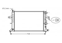 Radiateur, refroidissement du moteur 37002255 International Radiators