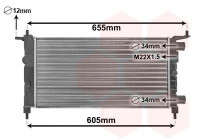 Radiateur, refroidissement du moteur 37002261 International Radiators