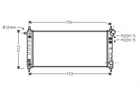 Radiateur, refroidissement du moteur 37002264 International Radiators