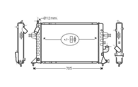 Radiateur, refroidissement du moteur 37002294 International Radiators