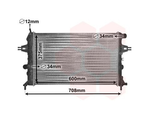 Radiateur, refroidissement du moteur 37002296 International Radiators