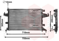 Radiateur, refroidissement du moteur 37002303 International Radiators