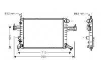 Radiateur, refroidissement du moteur 37002304 International Radiators