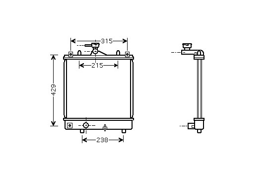 Radiateur, refroidissement du moteur 37002330 International Radiators
