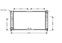 Radiateur, refroidissement du moteur 37002332 International Radiators