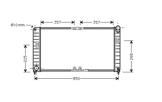 Radiateur, refroidissement du moteur 37002332 International Radiators