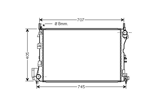 Radiateur, refroidissement du moteur 37002340 International Radiators