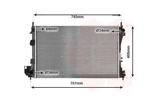 Radiateur, refroidissement du moteur 37002340 International Radiators, Image 2