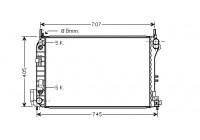 Radiateur, refroidissement du moteur 37002341 International Radiators