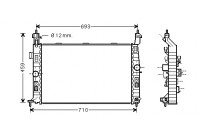 Radiateur, refroidissement du moteur 37002345 International Radiators