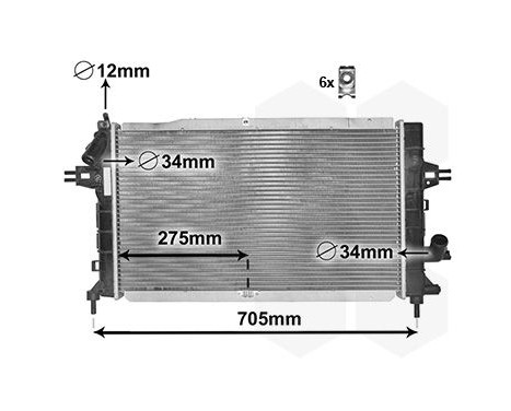 Radiateur, refroidissement du moteur 37002364 International Radiators, Image 2