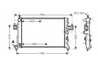 Radiateur, refroidissement du moteur 37002380 International Radiators