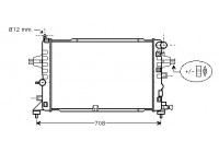 Radiateur, refroidissement du moteur 37002381 International Radiators
