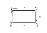 Radiateur, refroidissement du moteur 37002386 International Radiators