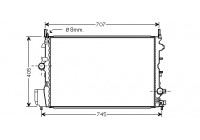 Radiateur, refroidissement du moteur 37002396 International Radiators