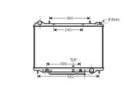 Radiateur, refroidissement du moteur 37002405 International Radiators