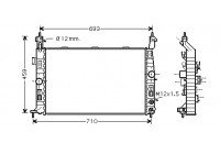 Radiateur, refroidissement du moteur 37002431 International Radiators