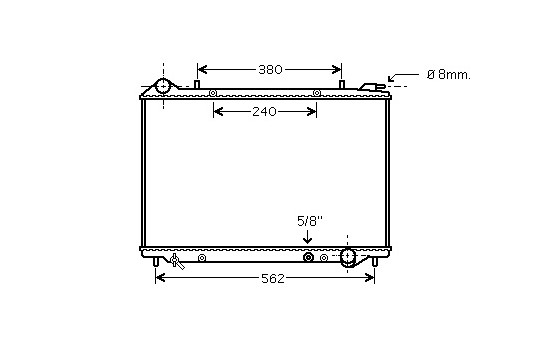 Radiateur, refroidissement du moteur 37002441 International Radiators
