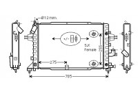 Radiateur, refroidissement du moteur 37002467 International Radiators