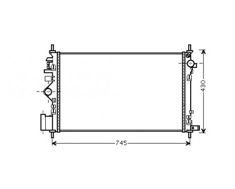 Radiateur, refroidissement du moteur 37002469 International Radiators